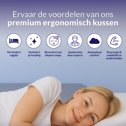 Zenvere Ergonomisch Memory Foam Kussen | Optimale Nekondersteuning