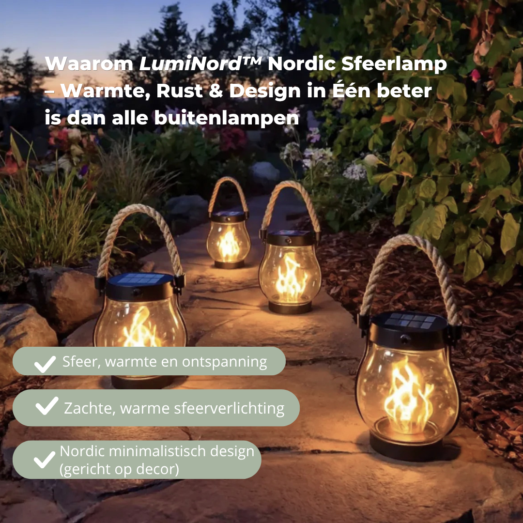 LumiNord™ Nordic Sfeerlamp – Warmte, Rust & Design in Één