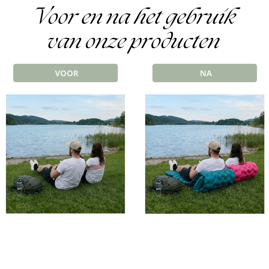 CloudNest™ Zelfopblazende Comfort Slaapmat – Ultiem Comfort Onder de Sterren