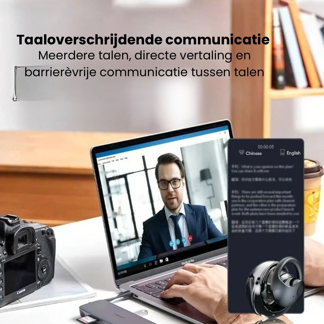 Zenvere Translate Pro | Draadloze Oordopjes met Realtime Vertaling