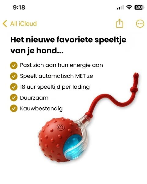 Zenvere PawFetch™ – De interactieve speelbal voor actieve honden